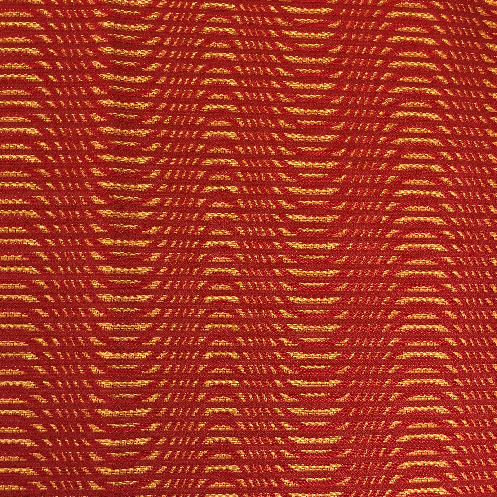 Plutus New Earth Ripple Red Luxury Throw Pillow — view 3