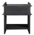 26″ Dark Gray One Drawer Nightstand