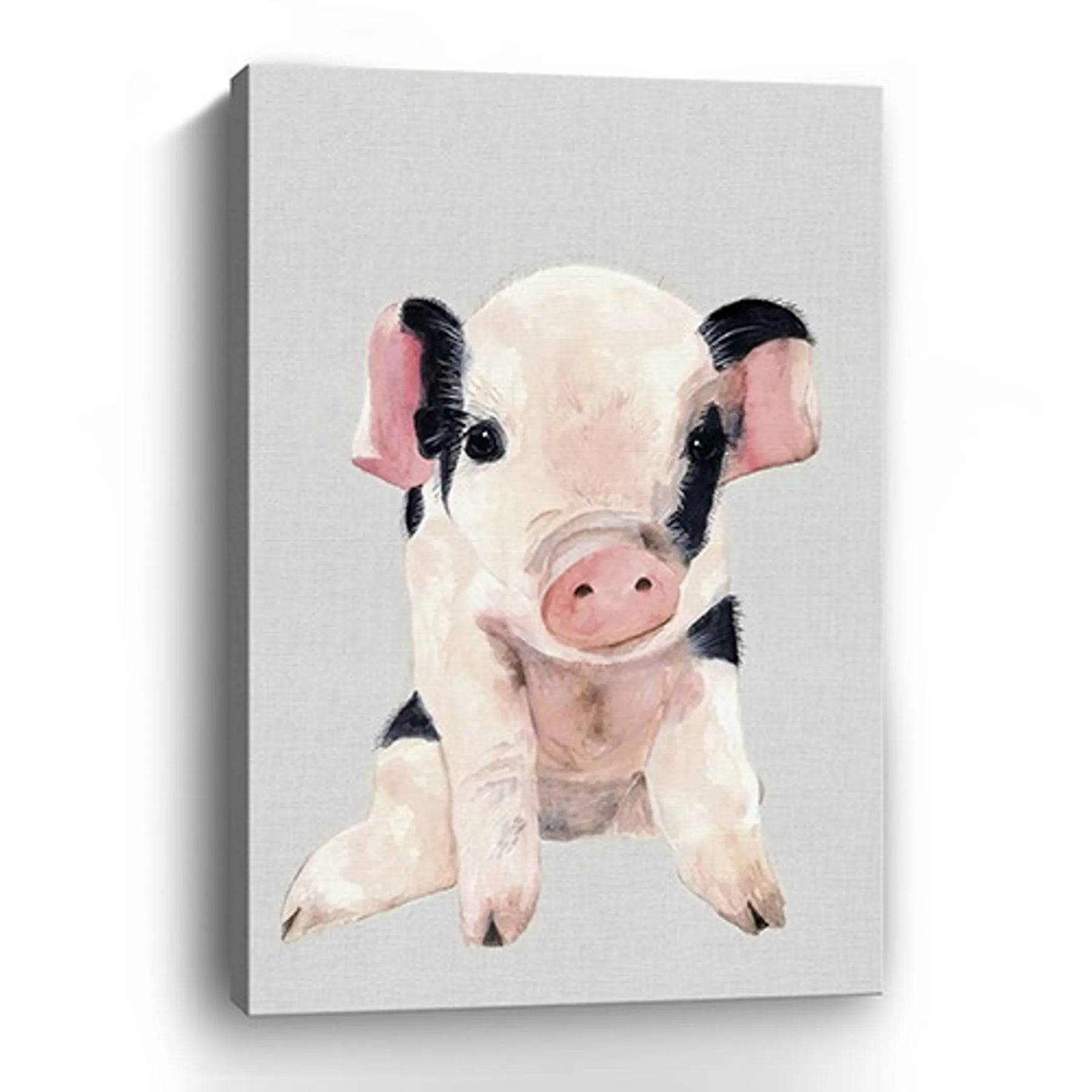 Cute Pink Piglet Unframed Print Wall Art — view 4