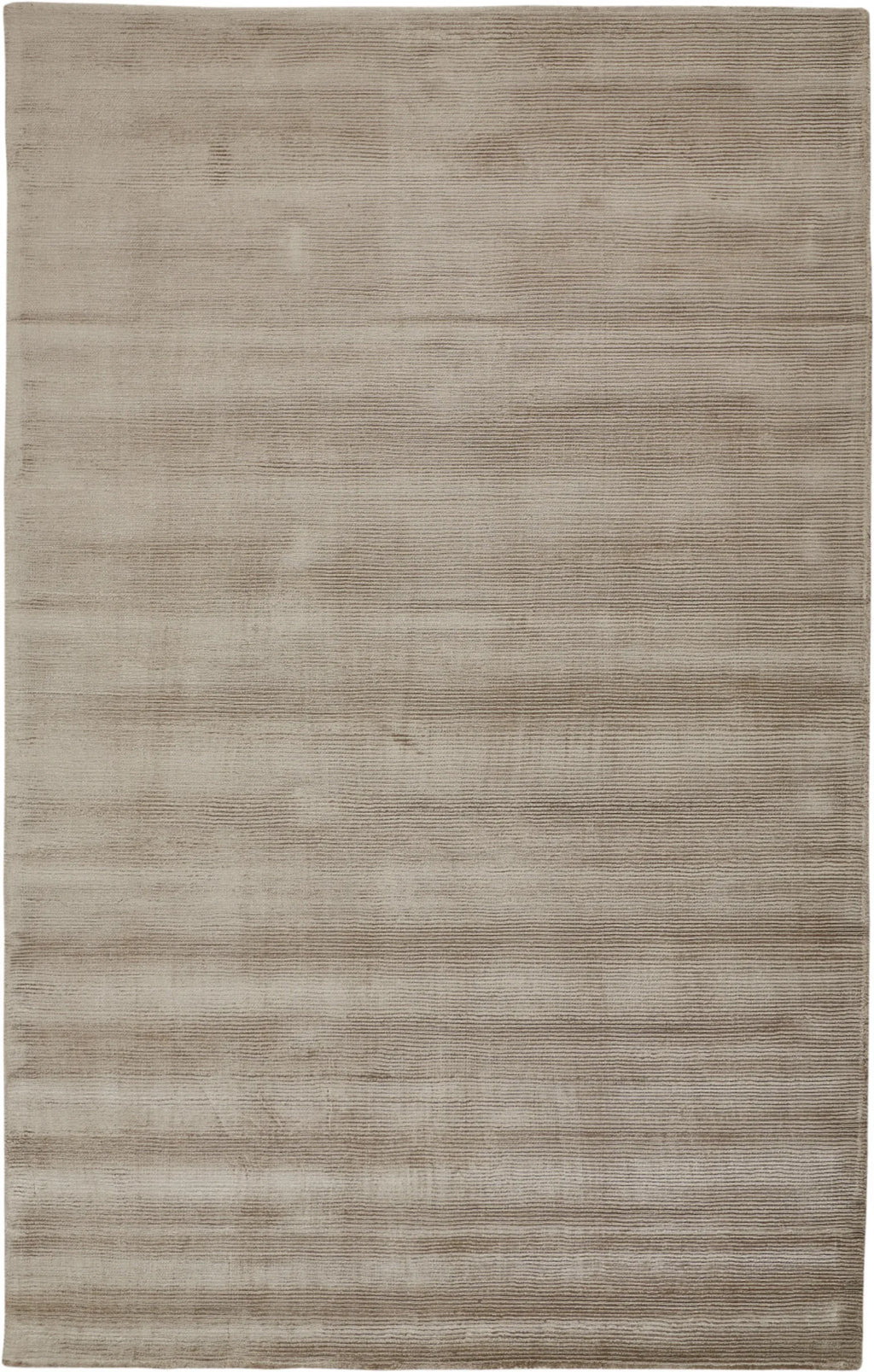 4′ X 6′ Tan Ivory And Taupe Hand Woven Area Rug