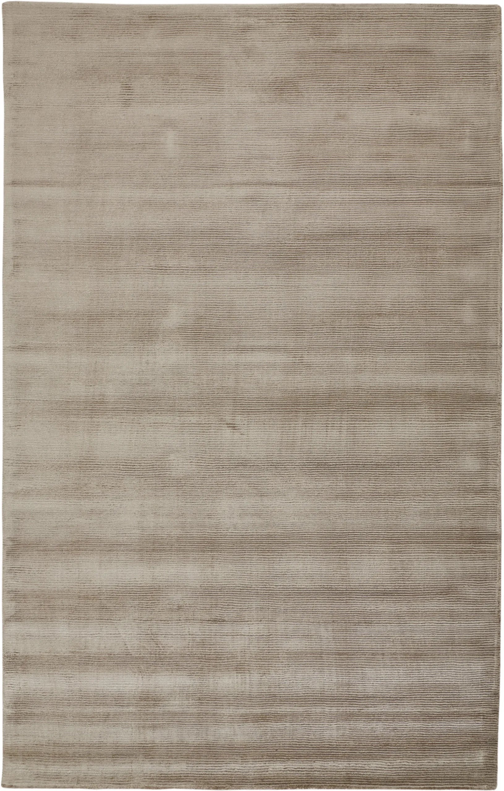 4′ X 6′ Tan Ivory And Taupe Hand Woven Area Rug