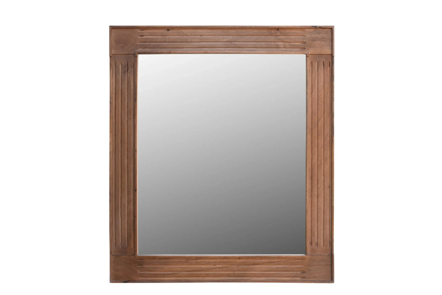 46″ Brown Dresser Solid Wood Mirror — view 2