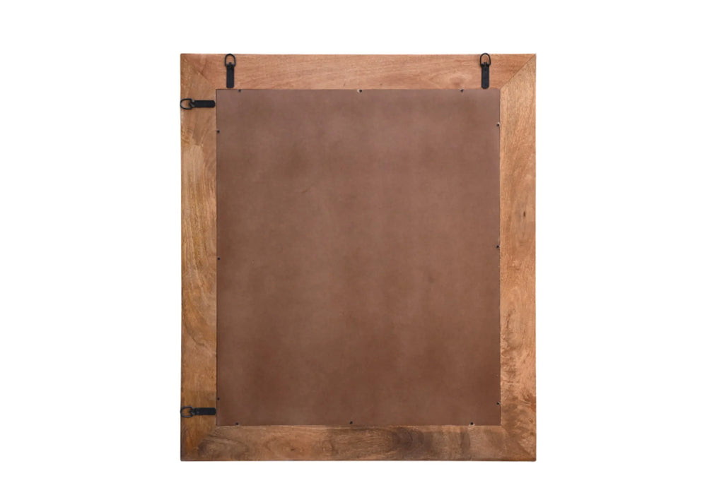 46″ Brown Dresser Solid Wood Mirror — view 3