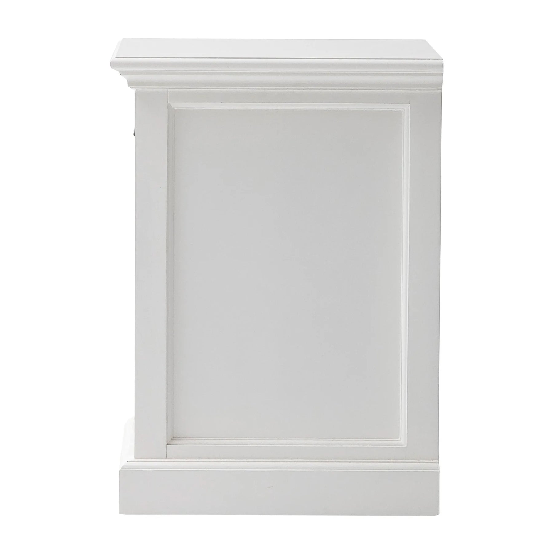 Classic White Nightstand With Dividers — view 4