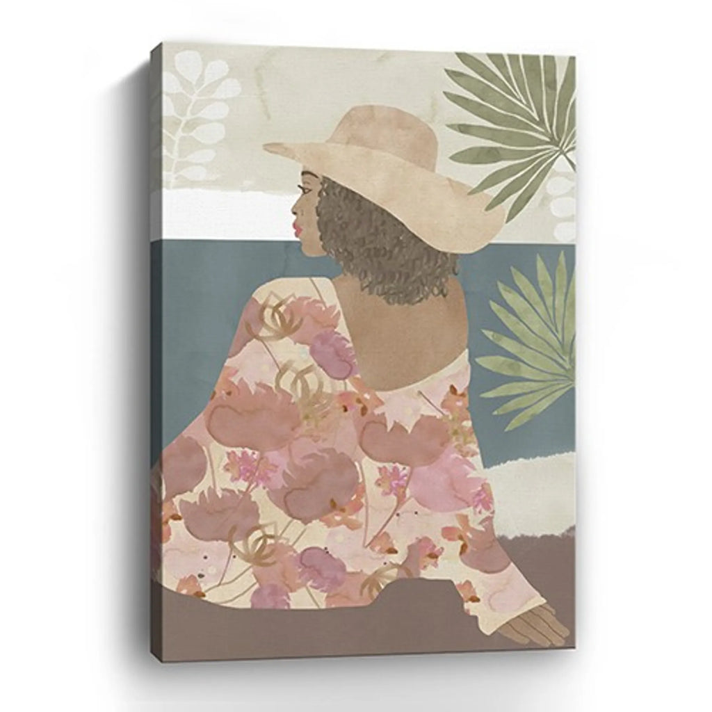 Bohemian Terracotta Lady Unframed Print Wall Art — view 2