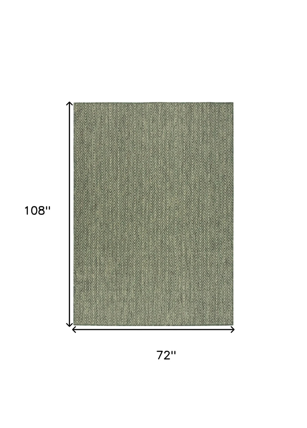 6′ X 9′ Green Geometric Indoor Outdoor Area Rug — view 2