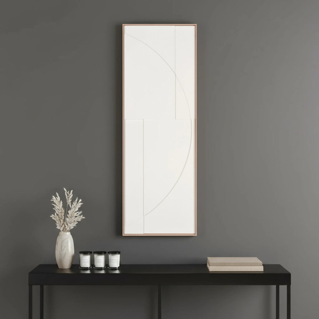 Geo Brown Shadowbox Wall Art
