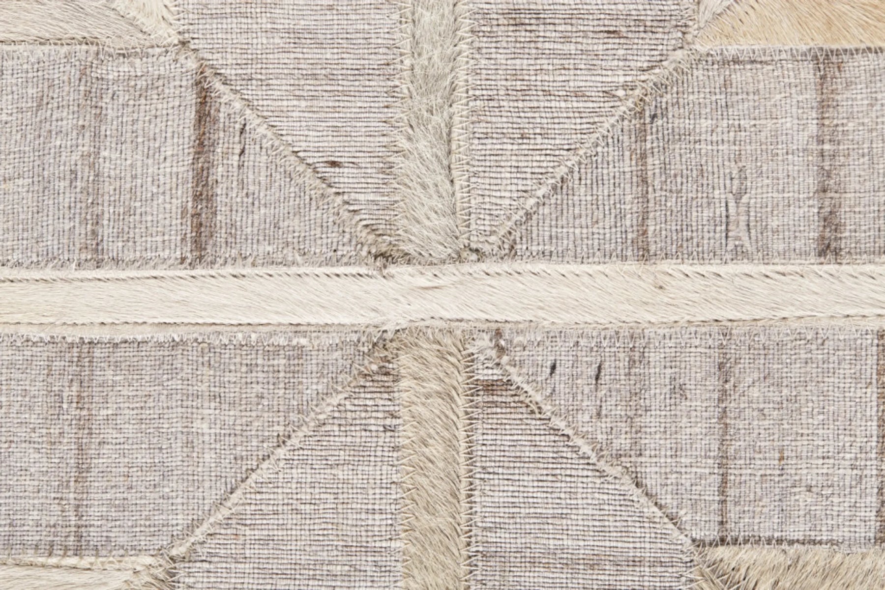 8′ X 11′ Gray Ivory And Brown Geometric Hand Woven Area Rug — view 3