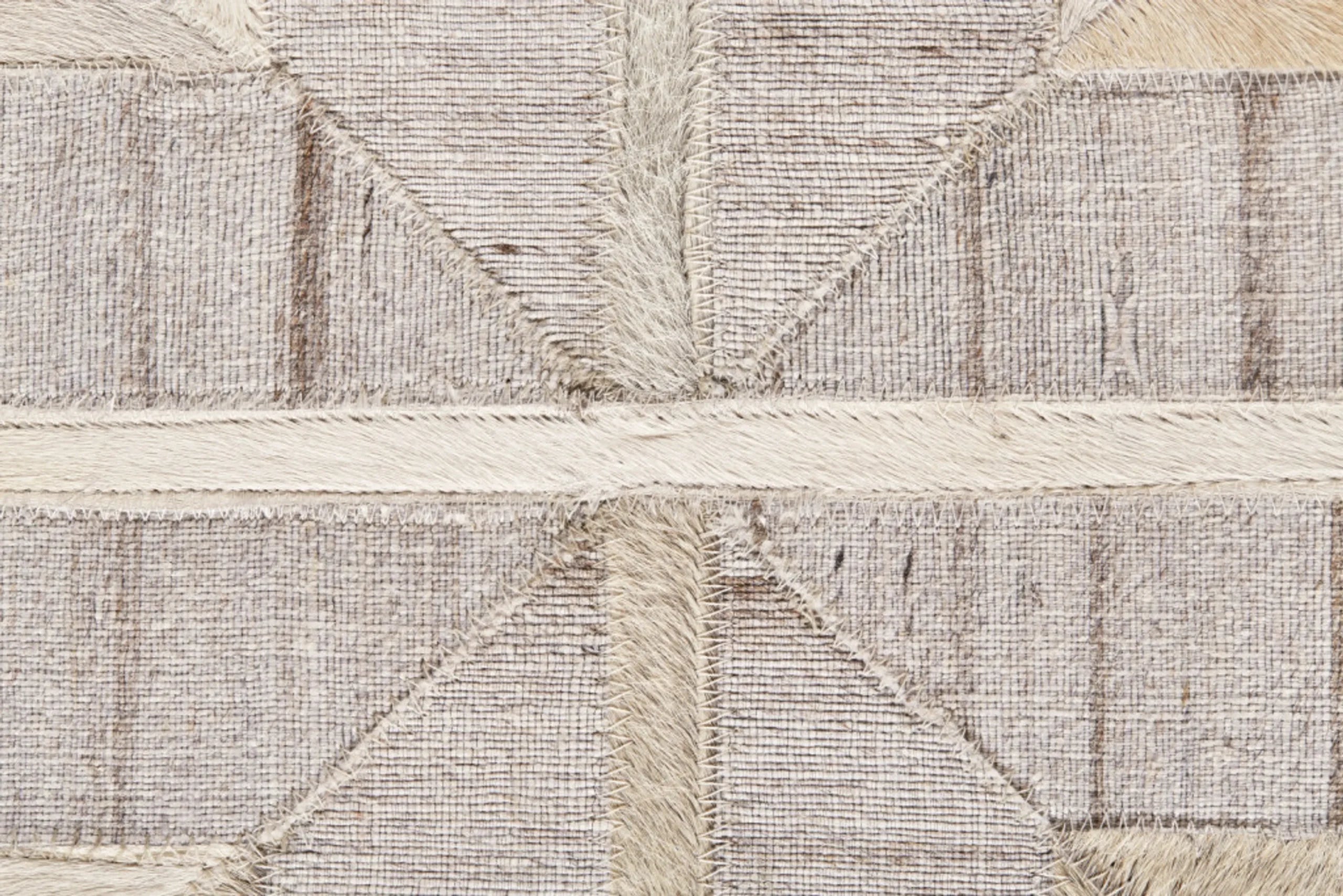 8′ X 11′ Gray Ivory And Brown Geometric Hand Woven Area Rug — view 3