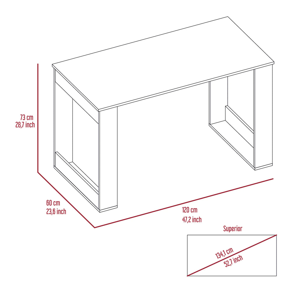 Oviedo 120 Desk Light Oak — view 4