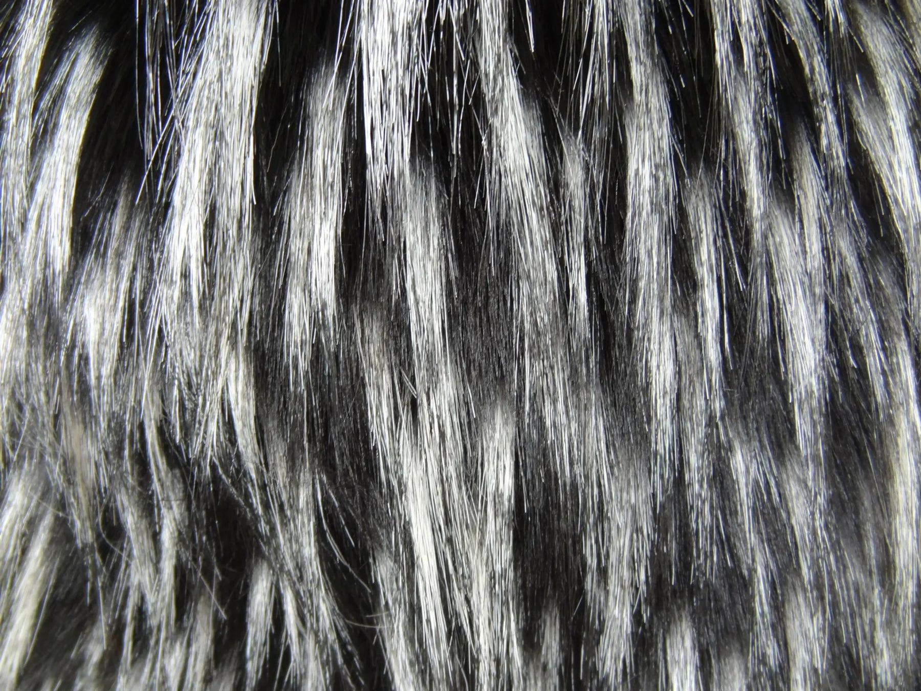 Plutus Wolf Fur Lover Black White Handmade Luxury Pillow — view 3