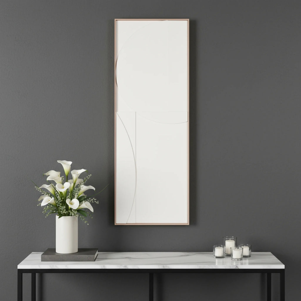 Minimalist Geo Brown Shadowbox Wall Art