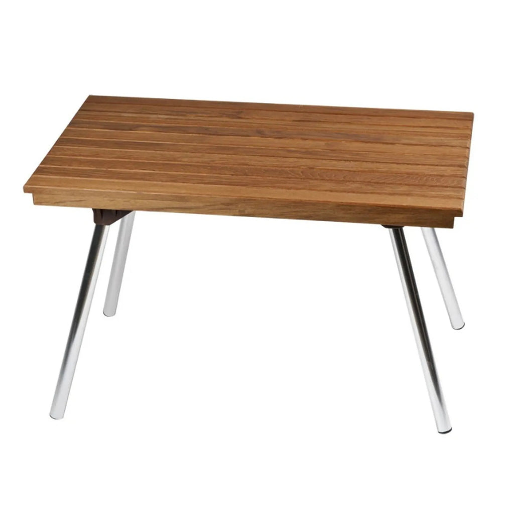 16″ X 25″ Brown Teak Rectangular Shower Bench — view 2