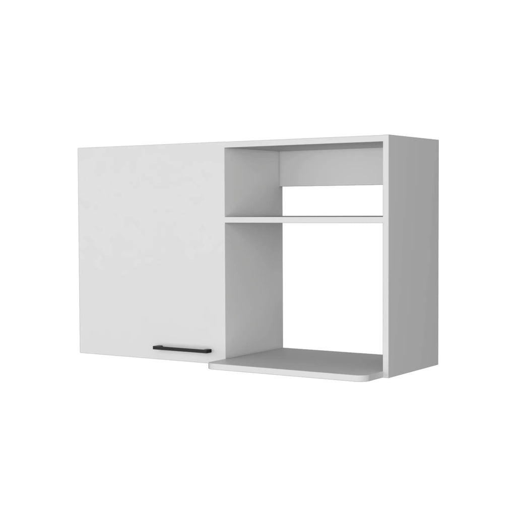 39″ White Accent Cabinet With Two Shelves