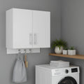 Wood Wall Mounted Utlity Cabinet With Two Doors