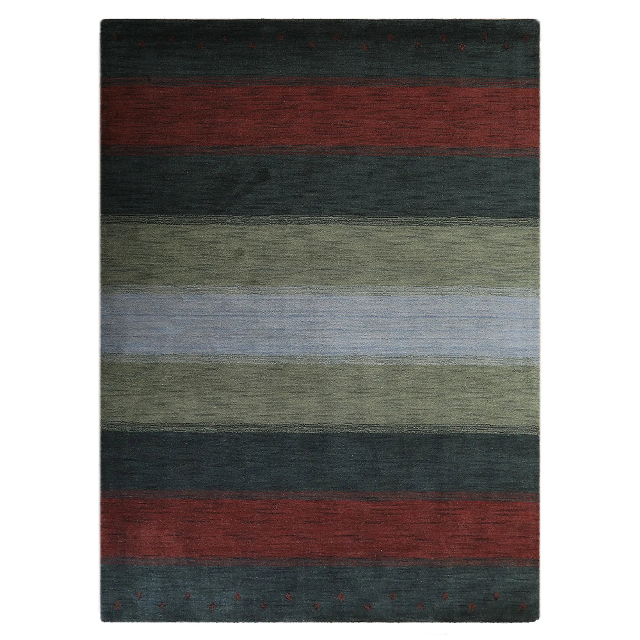 Rugsotic Carpets Hand Knotted Loom Wool Area Rug Contemporary — view 2