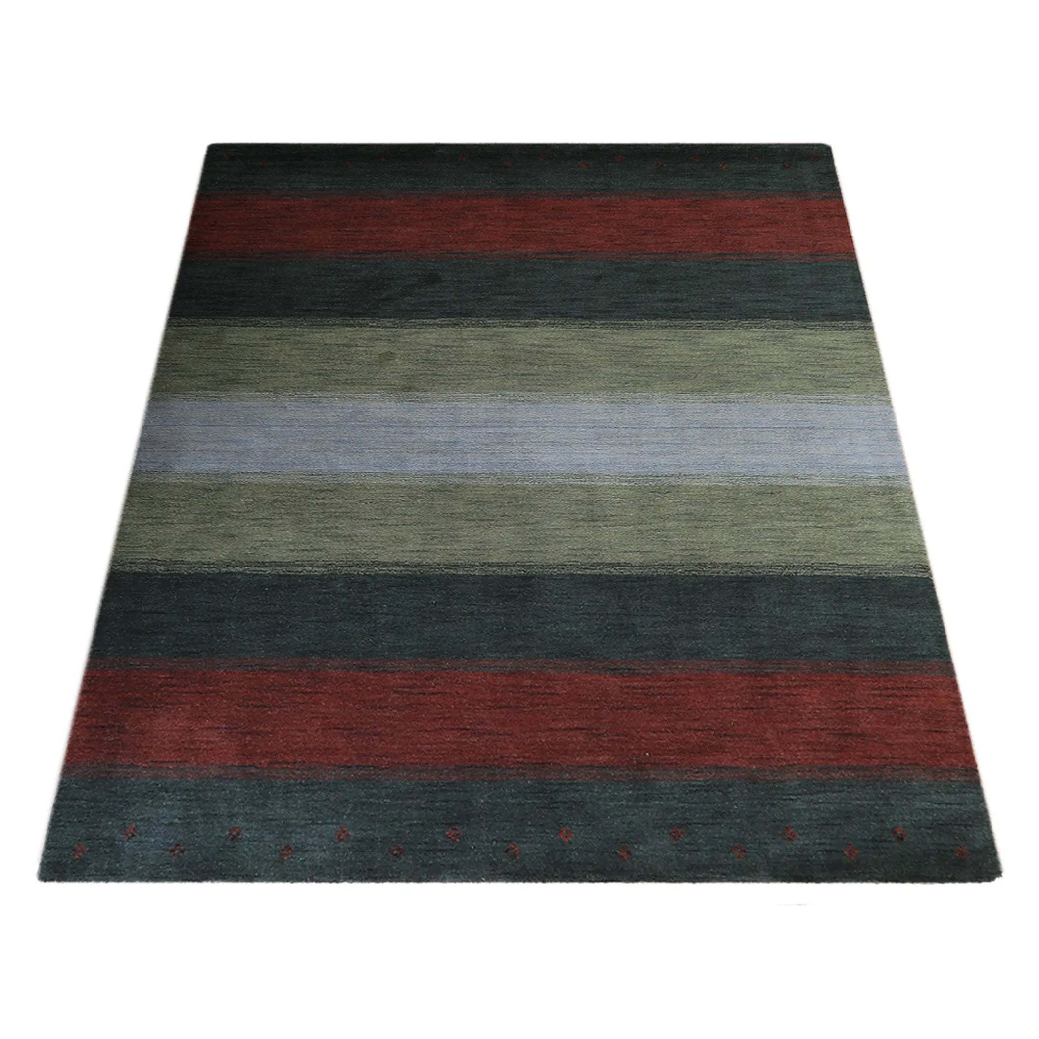 Rugsotic Carpets Hand Knotted Loom Wool Area Rug Contemporary — view 3