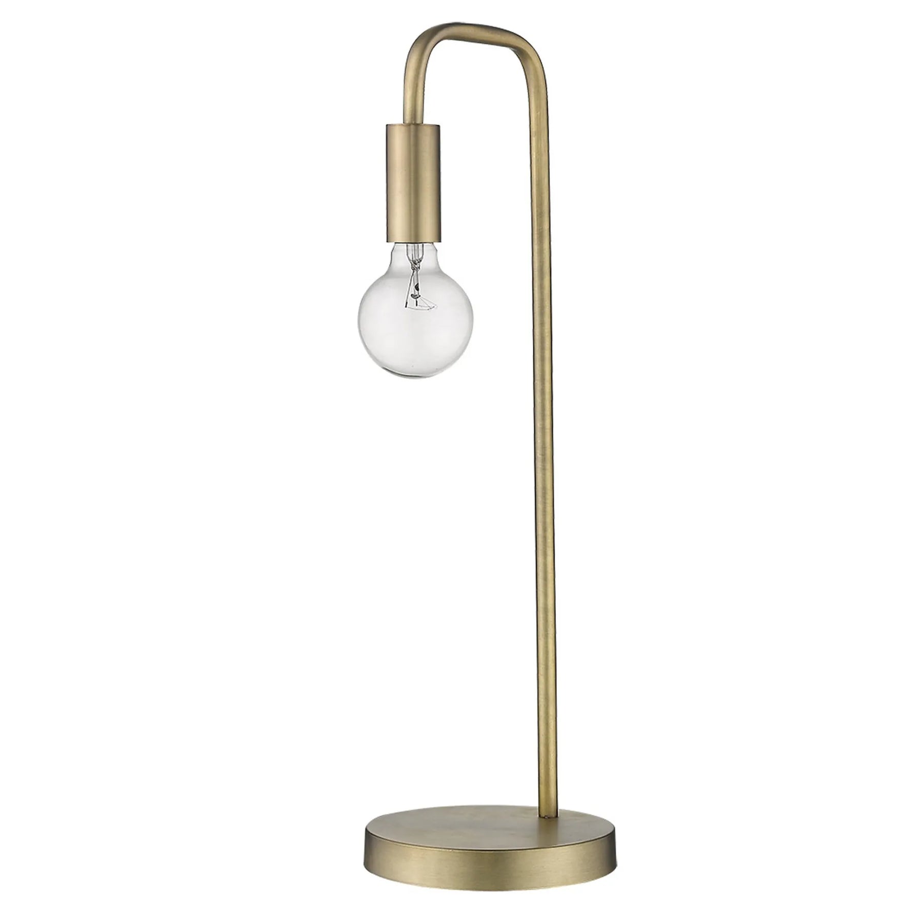 26″ Brass Metal Table Lamp — view 4
