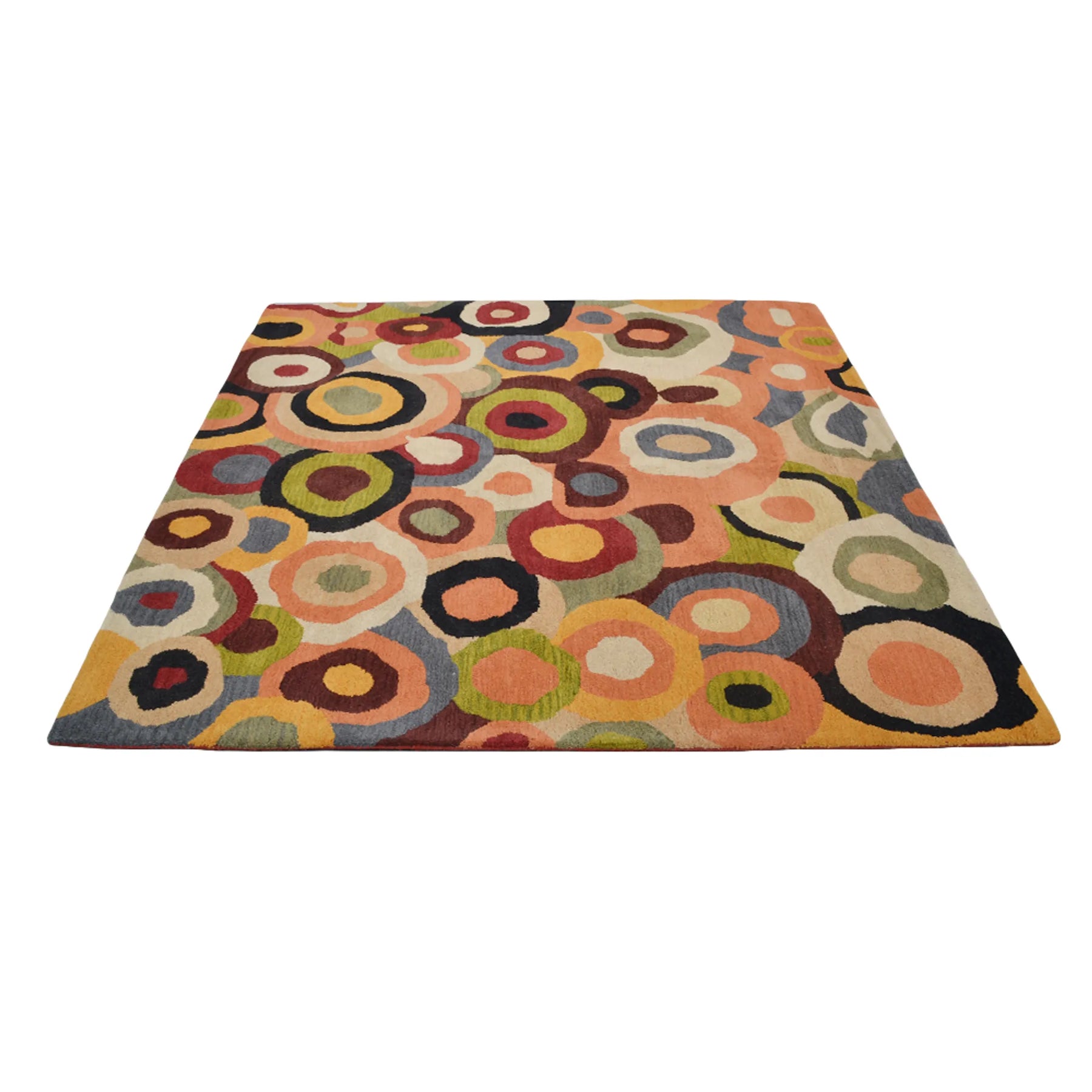 Rugsotic Carpets Hand Tufted Wool Square Area Rug Contemporary — view 3
