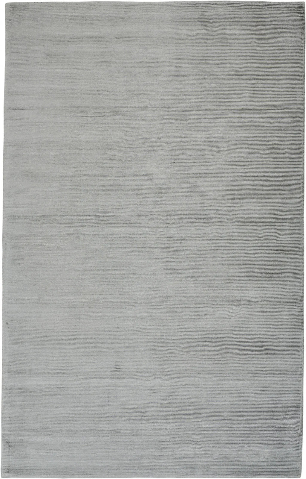 4′ X 6′ Gray Hand Woven Area Rug — view 4