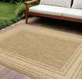 6′ X 9′ Natural Geometric Indoor Outdoor Area Rug