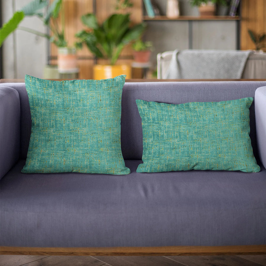 Plutus Tourmaline New Planet Cut Velvet Luxury Throw Pillow — view 2