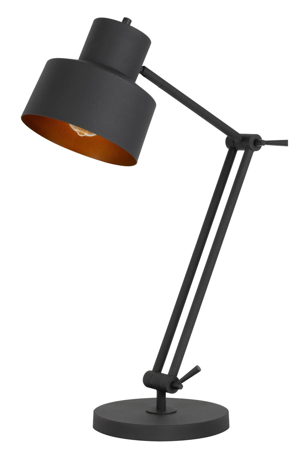 33″ Black Metal Adjustable Desk Table Lamp