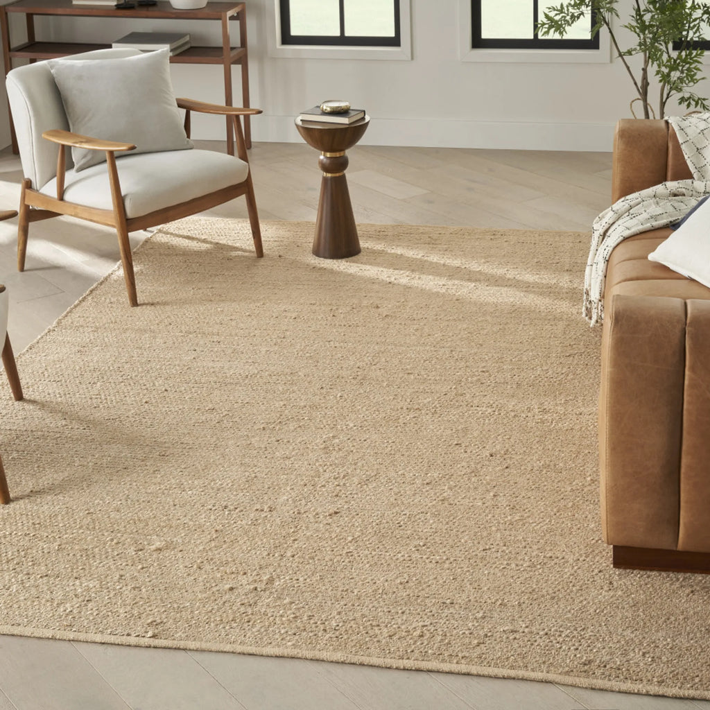 12′ X 15′ Beige Jute Hand Woven Area Rug — view 4