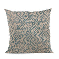 Plutus Blue Artistic Plaid Luxury Throw Pillow