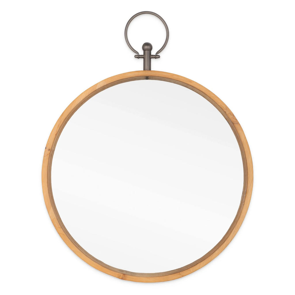 Round Metal Framed Accent Mirror — view 3