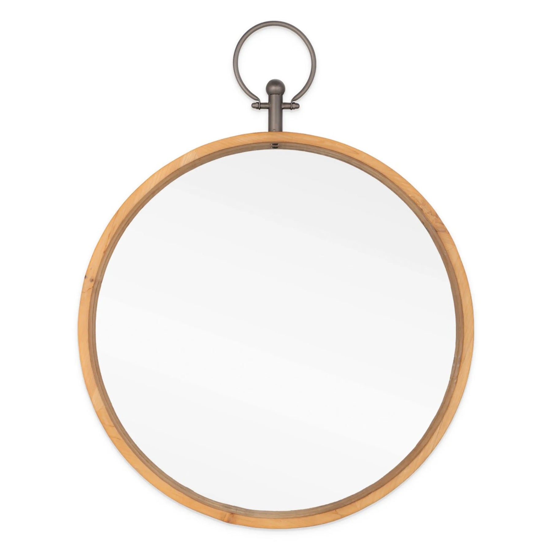 Round Metal Framed Accent Mirror — view 3