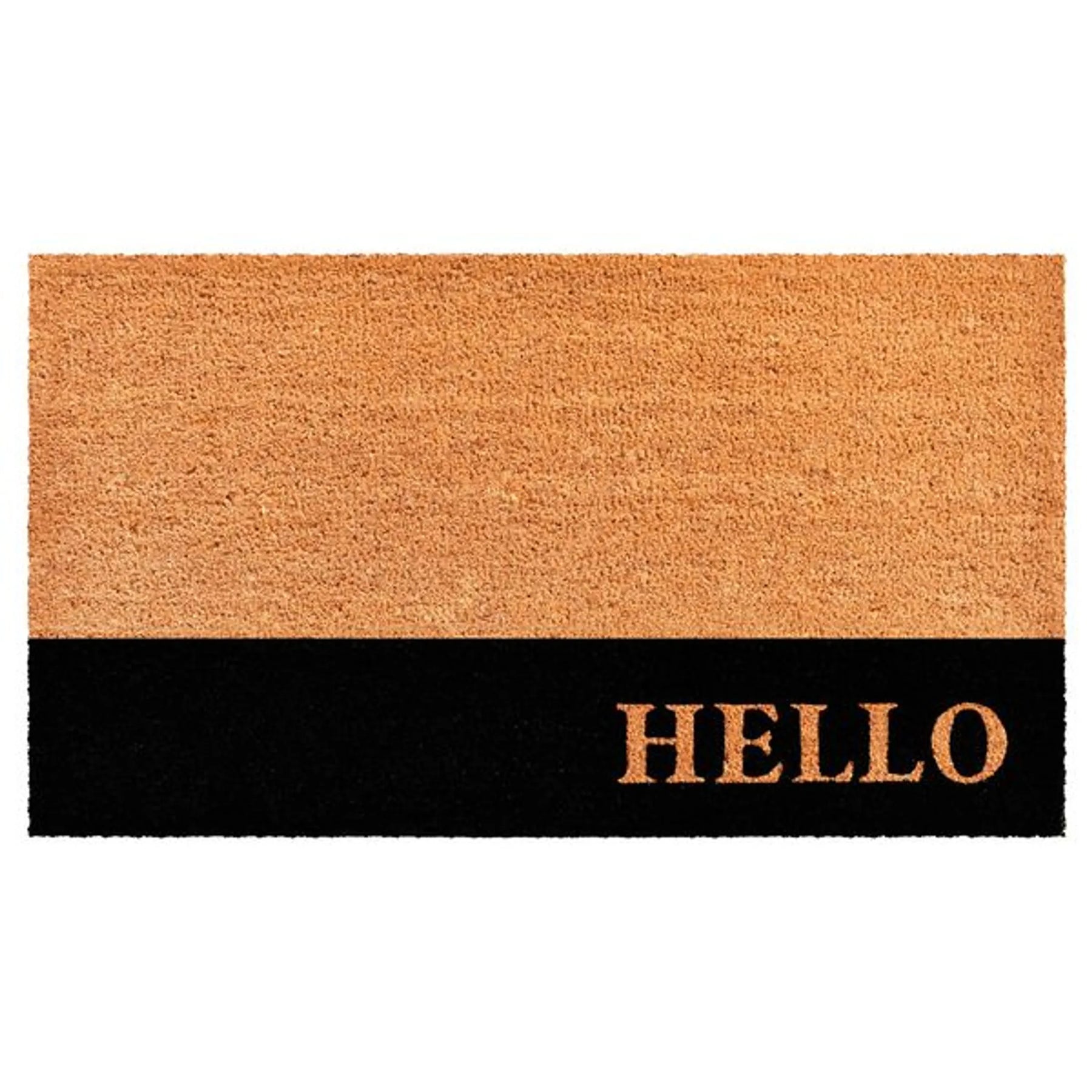 Calloway Mills Hello Black Stripe Doormat