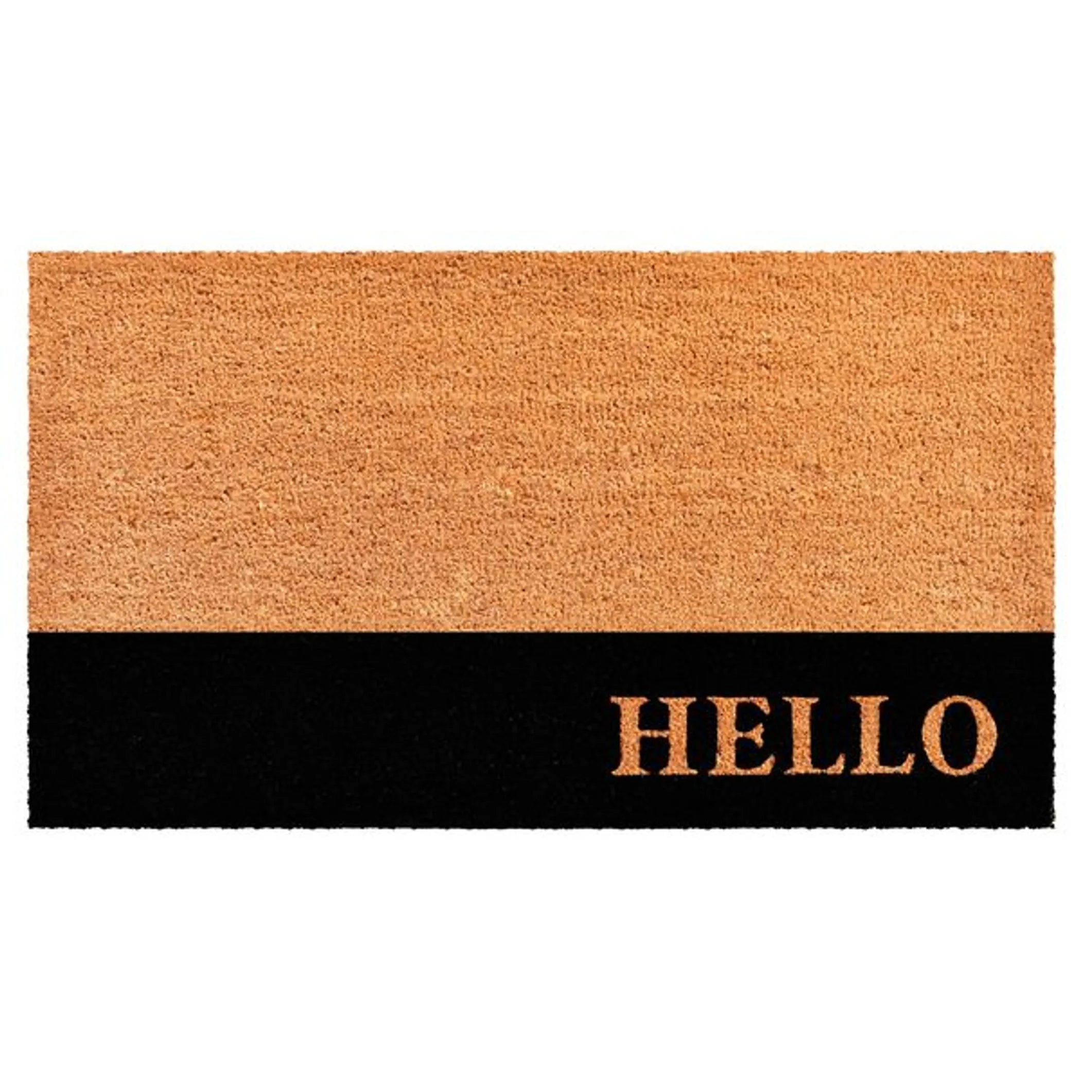 Calloway Mills Hello Black Stripe Doormat