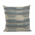 Plutus Blue Lake Stripe Luxury Throw Pillow
