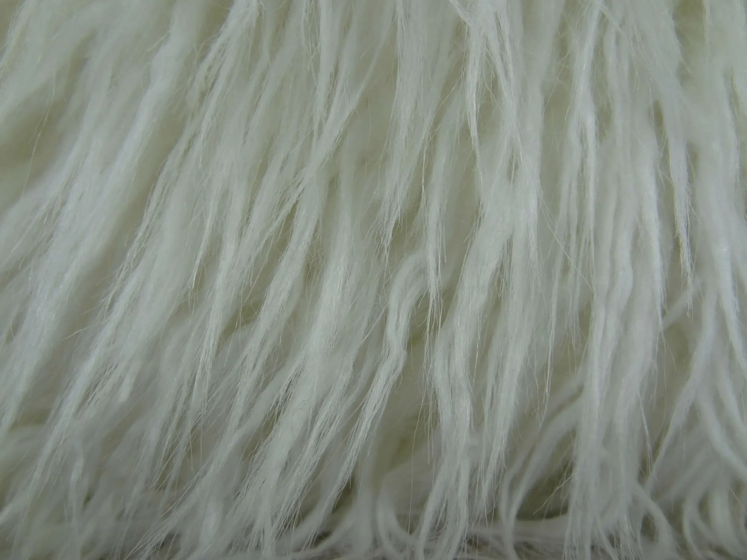 Plutus Fuzzy Mongolian Fur White Handmade Luxury Pillow — view 3