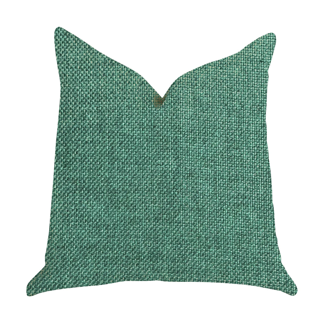 Plutus Grass Seed Luxury Throw Pillow in Green