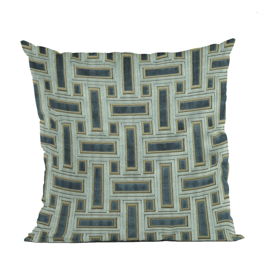 Plutus Hazy Stony Cut Velvet, Some Sparkle To It Luxury Throw Pillow