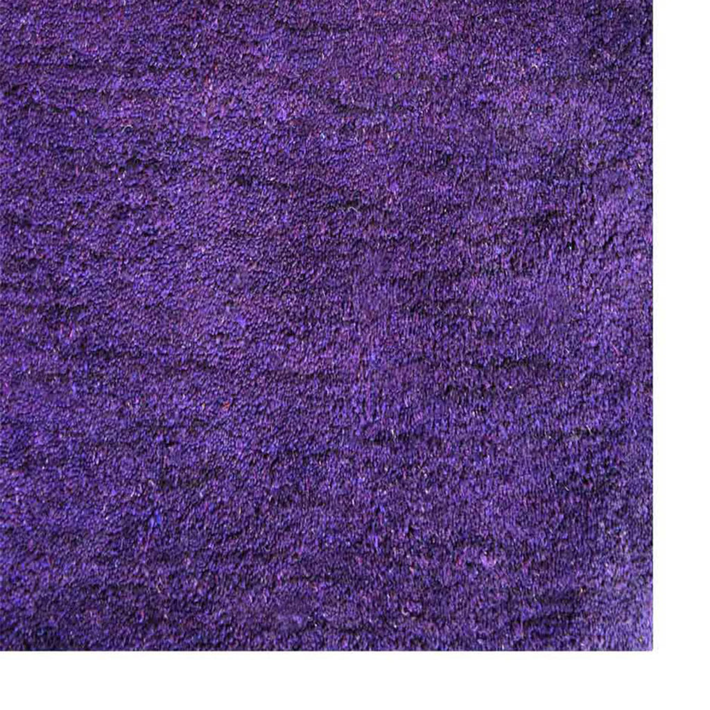 Rugsotic Carpets Hand Knotted Loom Silk 10’x10′ Square Area Rug Solid — view 4