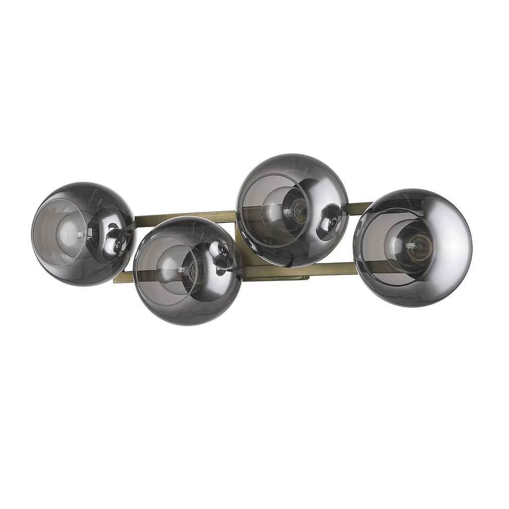 Lunette 4-Light Aged Brass Sconce — view 2