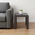 23″ Black Aluminum Square Outdoor Side Table