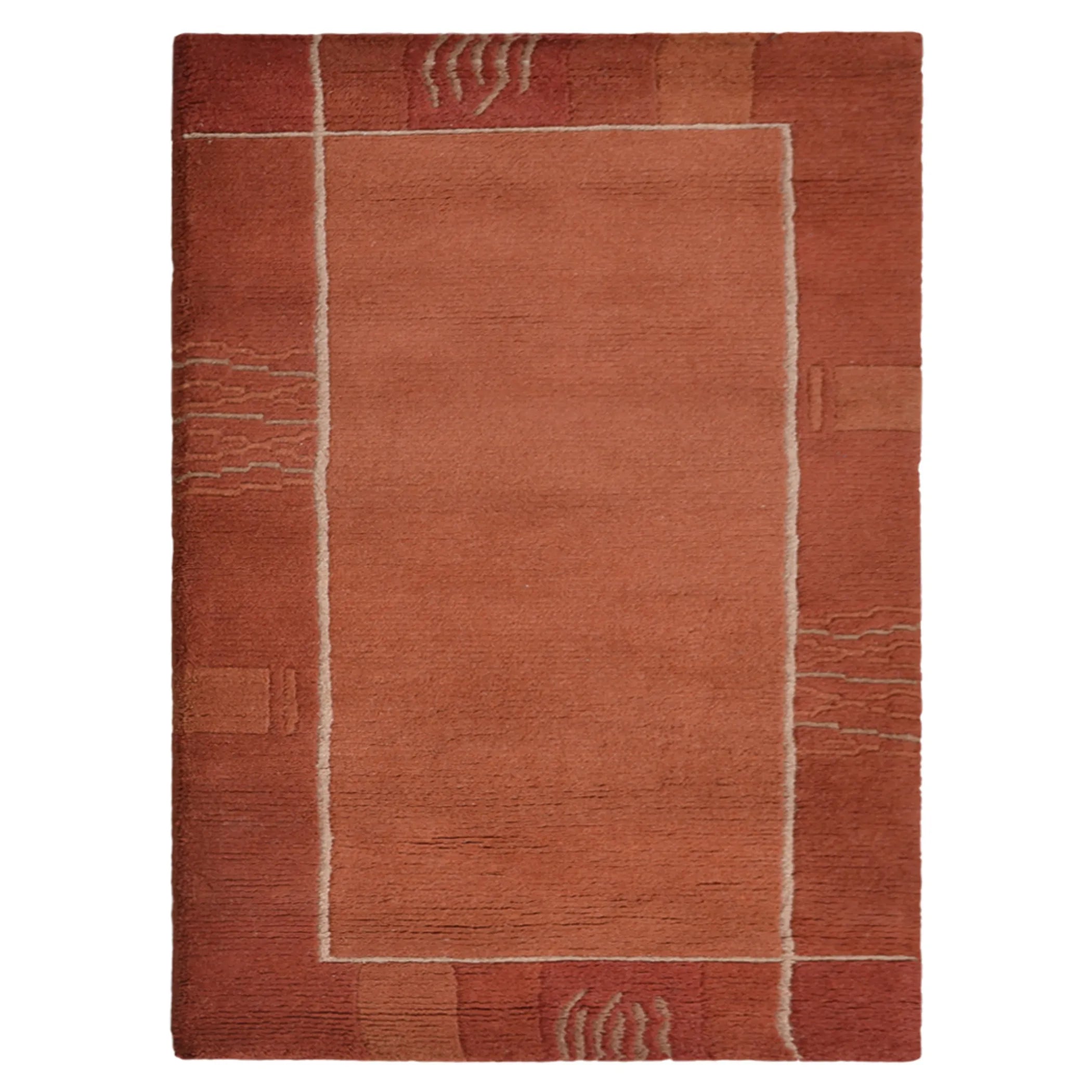 Rugsotic Carpets Hand Knotted Tibbati Wool Area Rug Contemporary — view 2