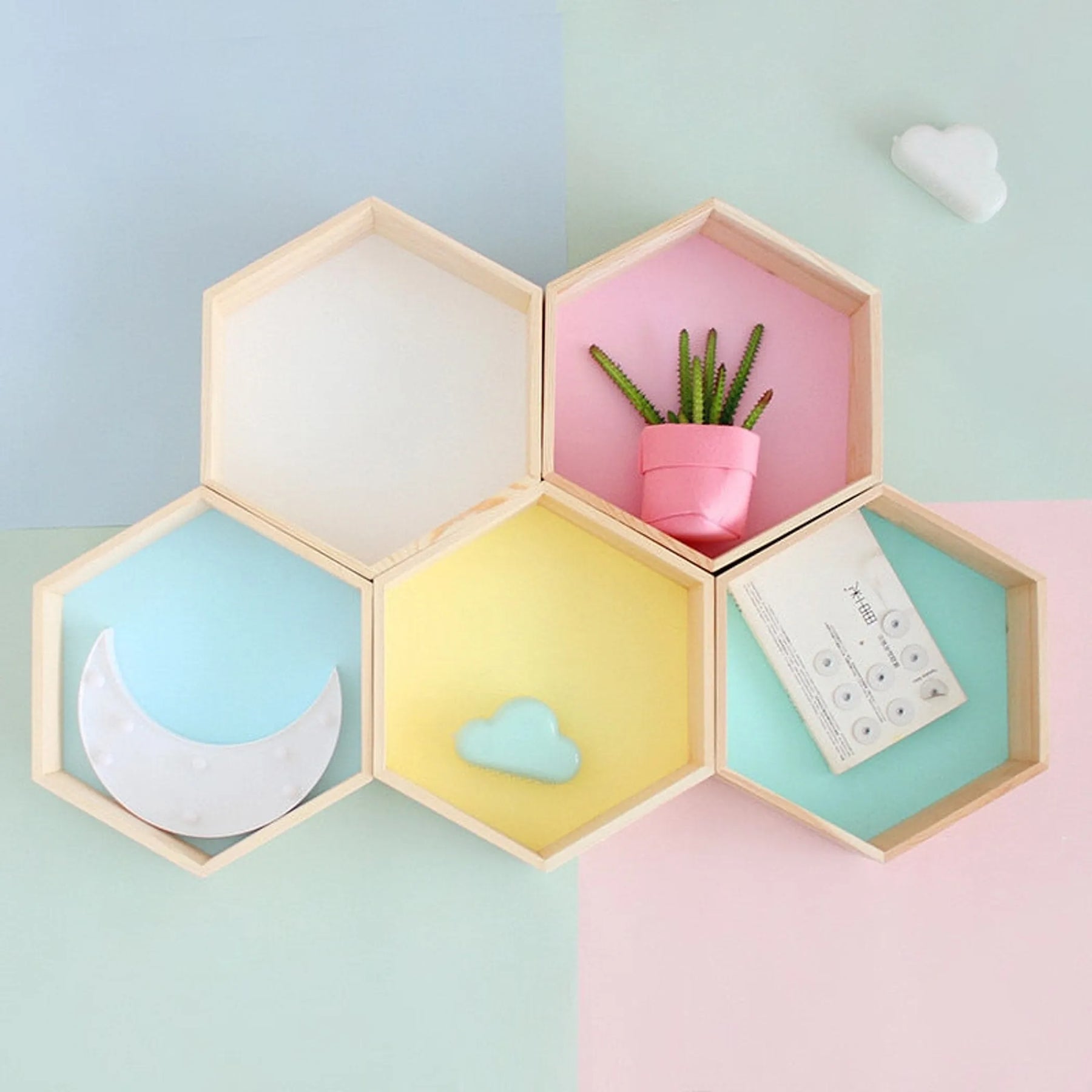 Hexagonal Wall Shelf — view 3