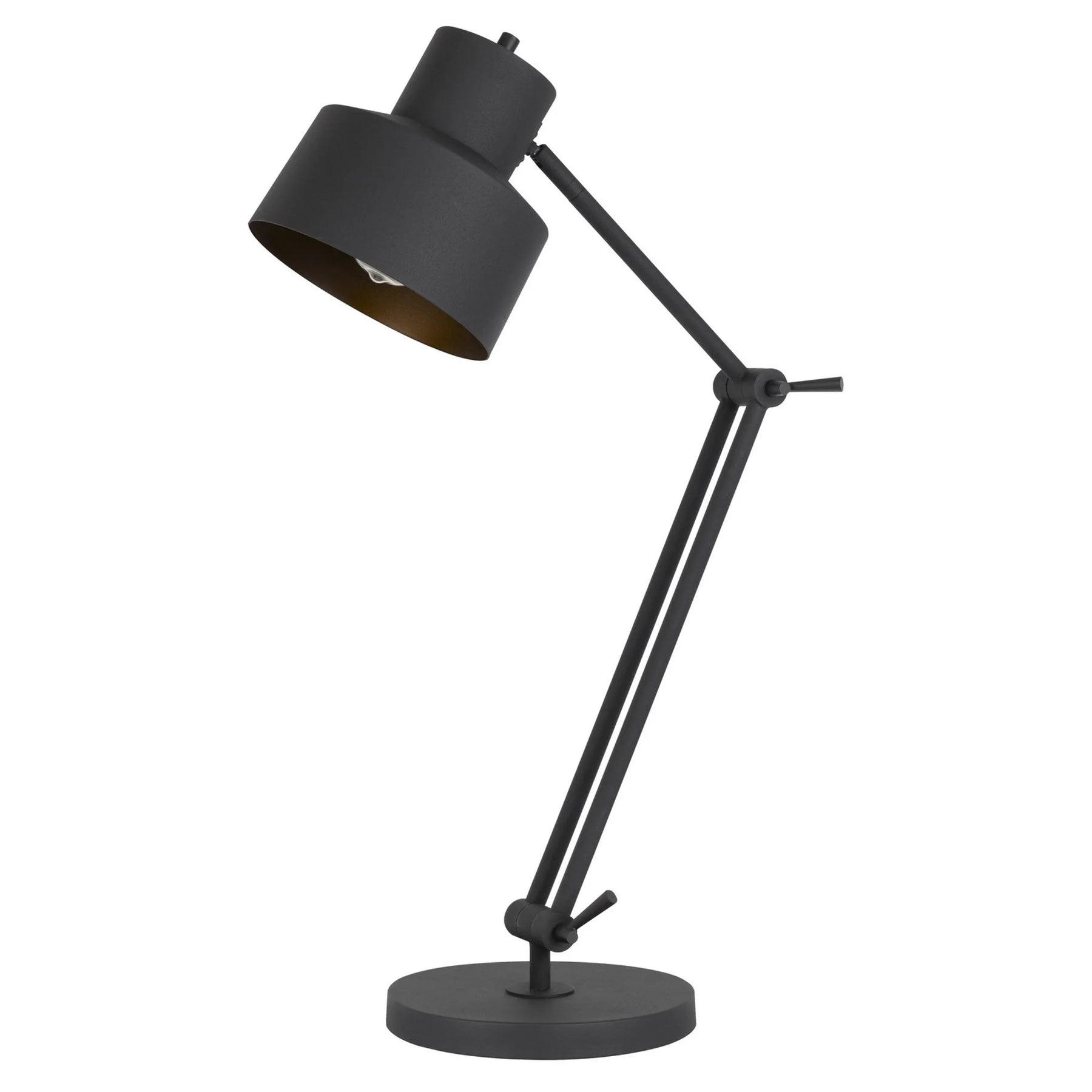 33″ Black Metal Adjustable Desk Table Lamp — view 2