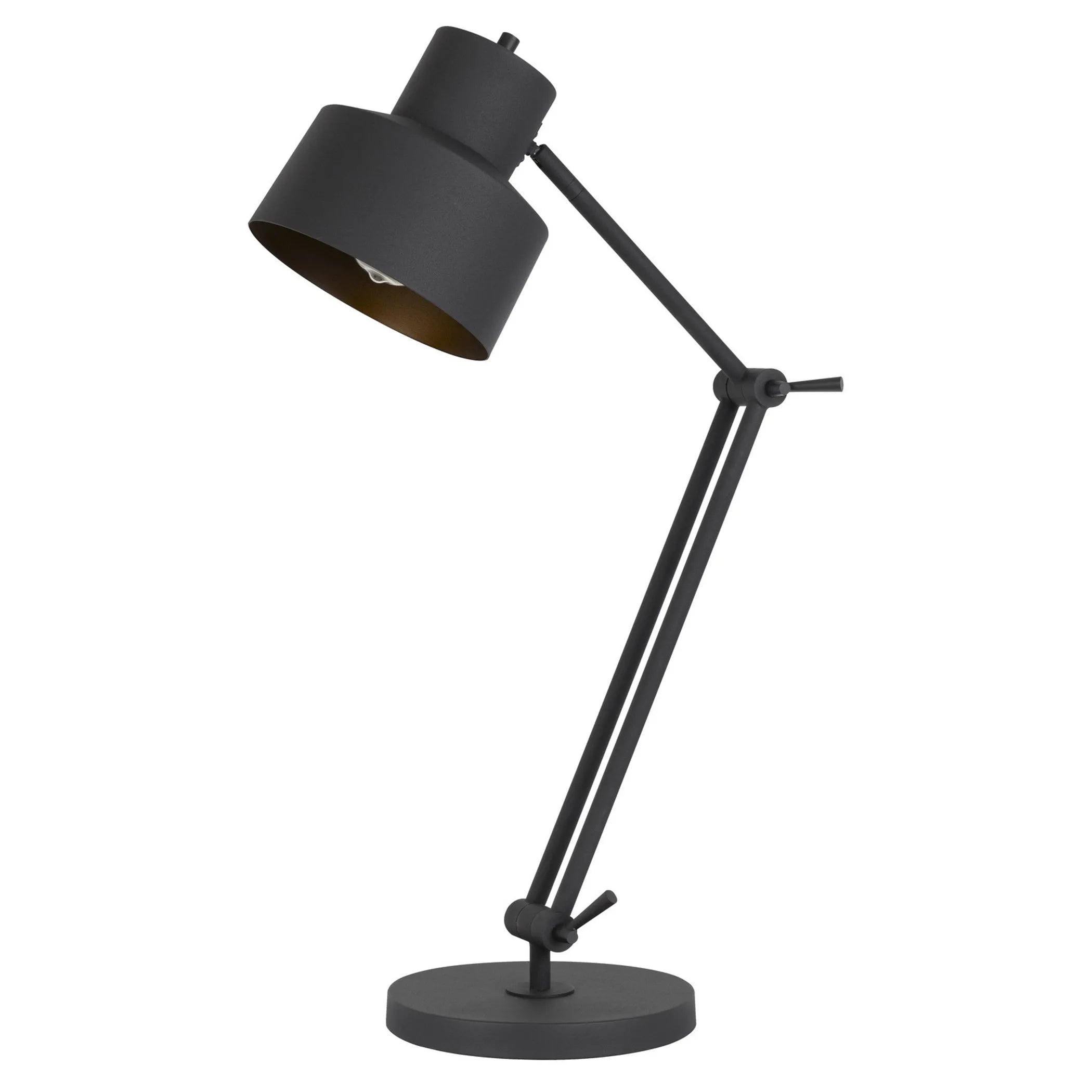 33″ Black Metal Adjustable Desk Table Lamp — view 2