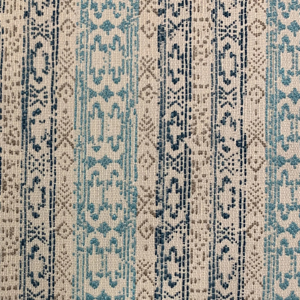 Plutus Blue Mayan Stripe Luxury Throw Pillow — view 4