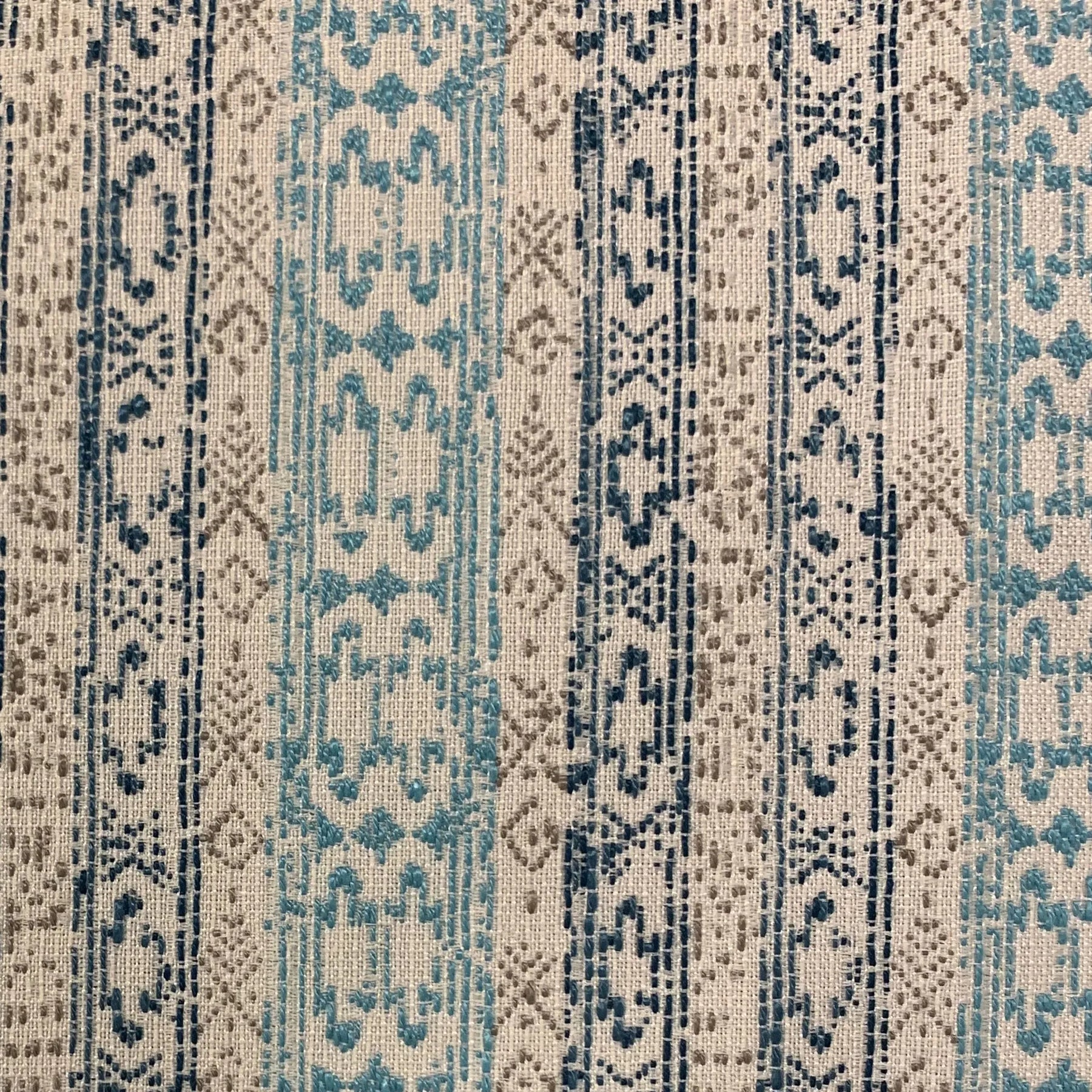 Plutus Blue Mayan Stripe Luxury Throw Pillow — view 4