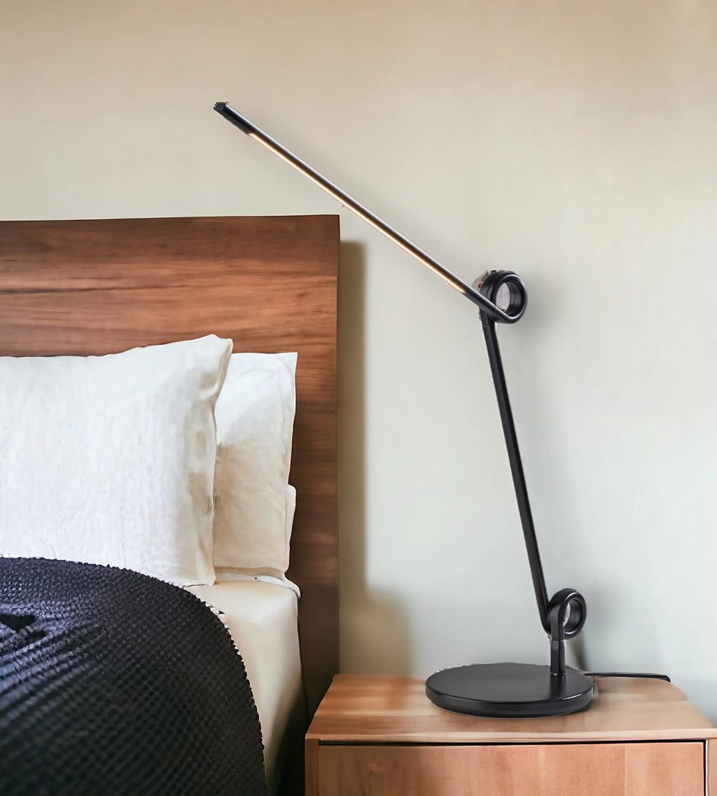 35″ Black Metal Novelty Desk Lamp