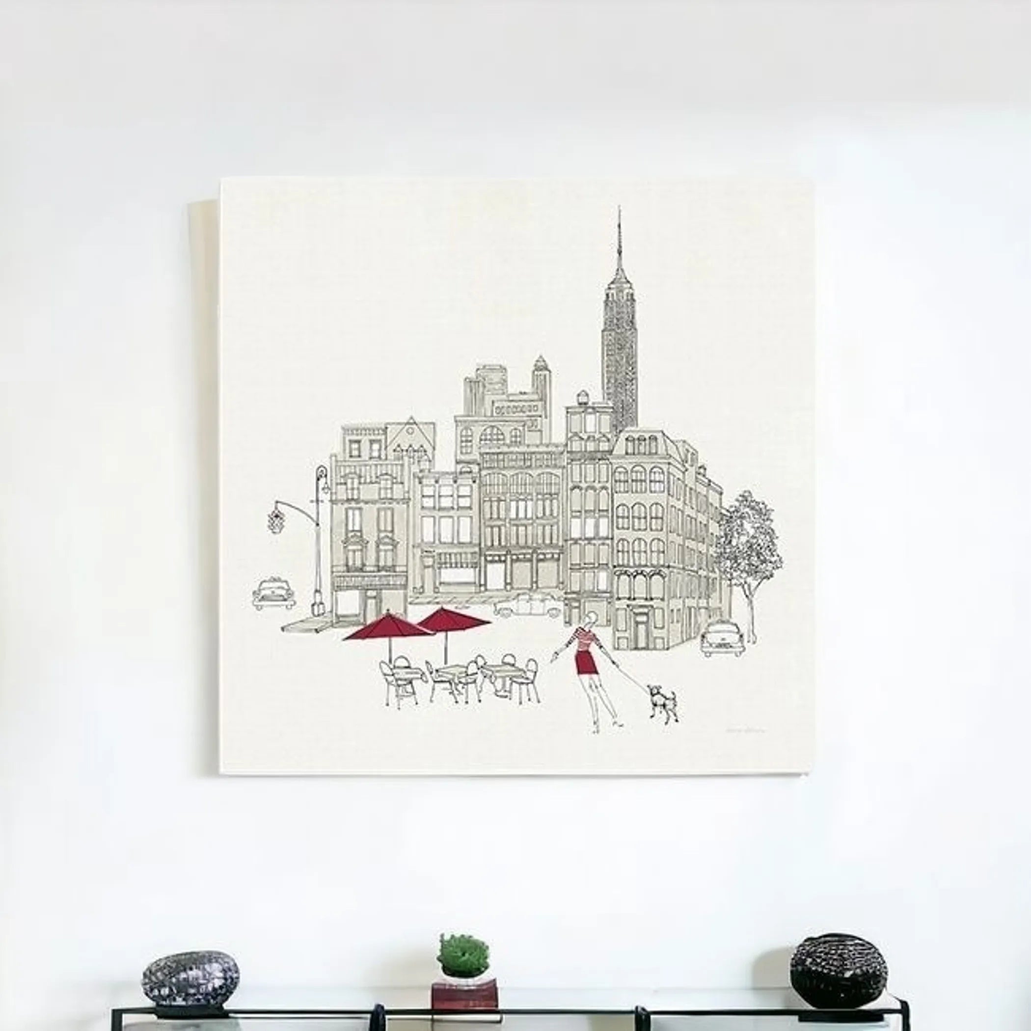 Nyc Cafline Work Unframed Print Wall Art — view 2