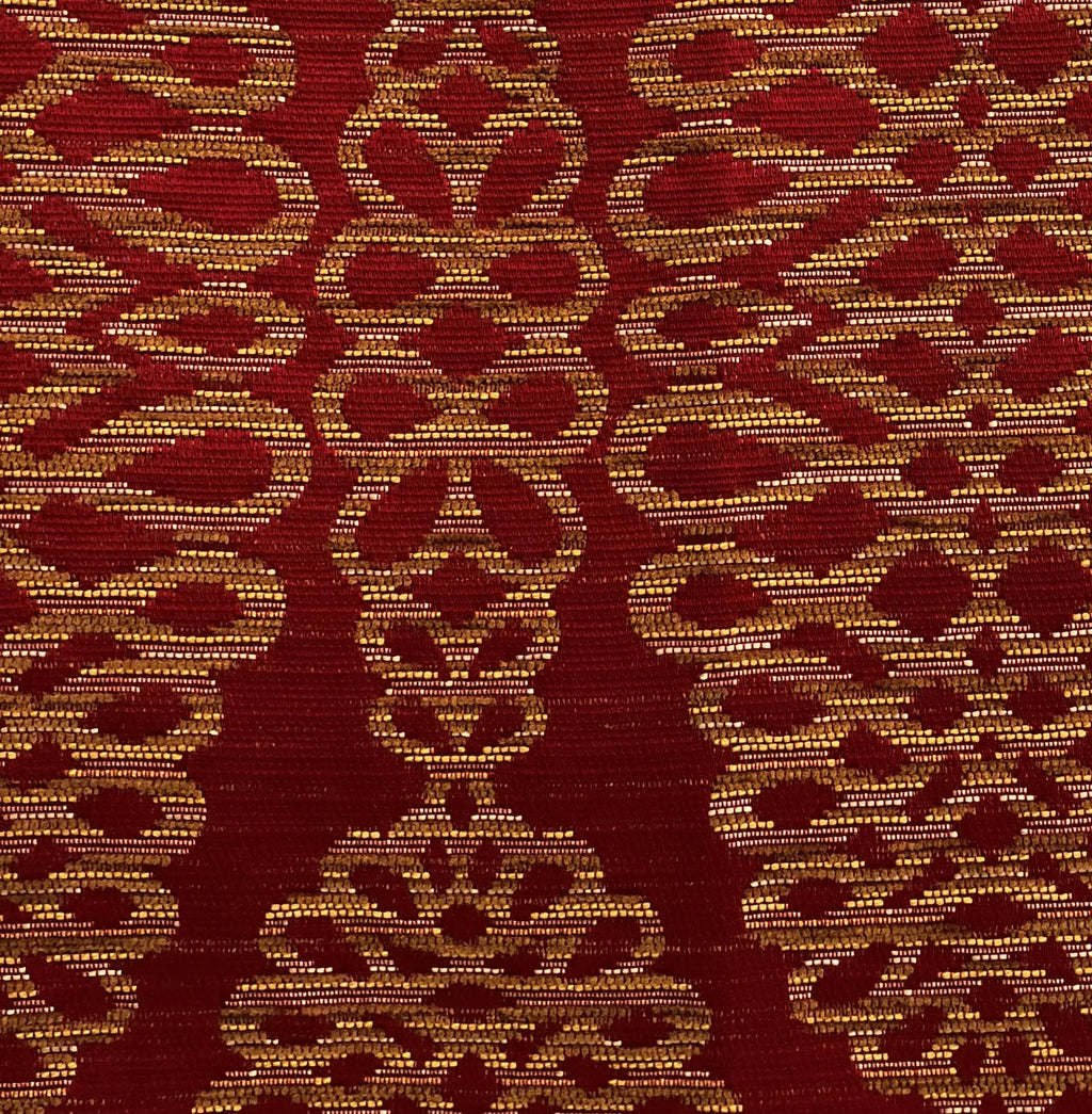 Plutus Sweet Henna Luxury Throw Pillow in Red and Gold — view 3