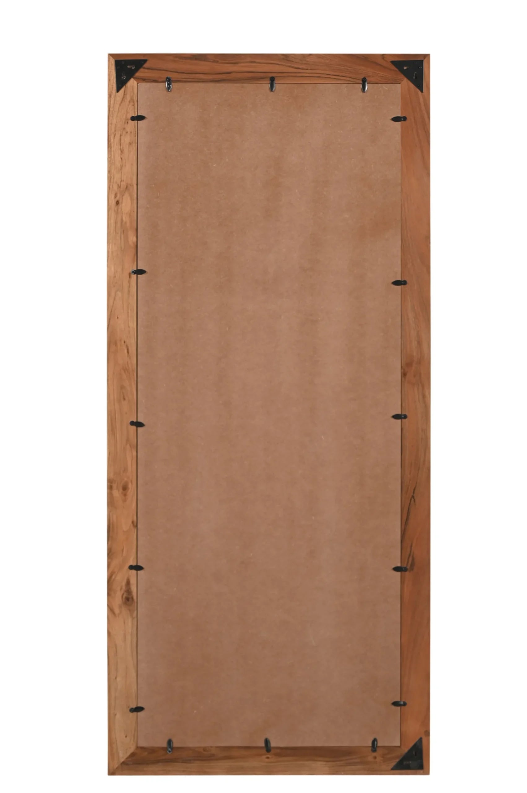 32″ Brown Live Edge Solid Wood Full Length Hanging Mirror — view 4